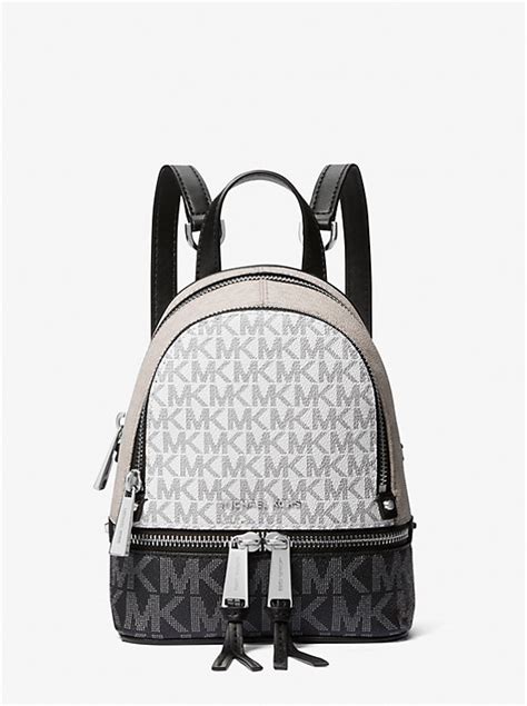 rhea mini color-block logo backpack